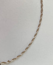 Load image into Gallery viewer, Sterling silver bezel set blue sapphire; 3 triangles necklace - chain
