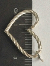 Load image into Gallery viewer, Twister Sterling Silver Heart Charm Holder/ Pendant.