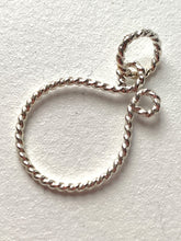 Load image into Gallery viewer, Sterling Silver Round Charm Holder.