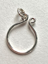 Load image into Gallery viewer, Sterling Silver Round Charm Holder.