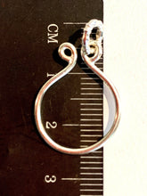 Load image into Gallery viewer, Sterling Silver Round Charm Holder.