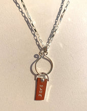 Load image into Gallery viewer, Sterling Silver Round Charm Holder.