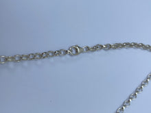 Load image into Gallery viewer, Oxidised Sterling Silver Rose Bib Necklace.
