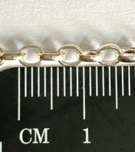 Load image into Gallery viewer, Sterling Silver Rolo Chain With Flat Round Trigger Clasp
