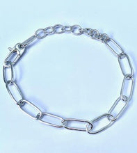 Load image into Gallery viewer, Handcrafted Paperclip &amp; Round Link Chain Bracelet
