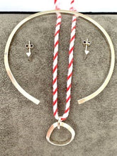 Load image into Gallery viewer, Triangle Bar Studs in Sterling Silver
