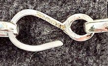 Load image into Gallery viewer, Sterling Silver Oval &amp; Round Link Chain Necklace.
