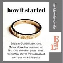 Load image into Gallery viewer, Textured Open Ended Enid Ring  in Sterling Silver.
