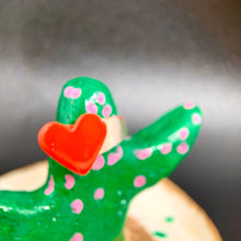 Load image into Gallery viewer, red enamelled heat sterling silver signet ring size N
