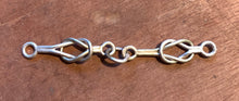 Load image into Gallery viewer, Sterling Silver Knot Link Chain Necklace.
