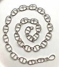 Load image into Gallery viewer, Handcrafted Mariner Chain in Twisted Sterling Silver
