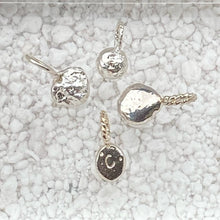 Load image into Gallery viewer, Recycled Sterling Silver Nugget with the Letter C
