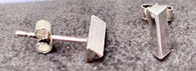 Load image into Gallery viewer, Triangle Bar Studs in Sterling Silver
